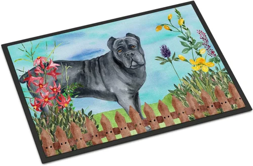 Miniatura 41 de Caroline's Treasures CK1311MAT Cavalier Spaniel Poinsettas - Felpudo de 18 x 27 pulgadas, tapete para puerta delantera, interior y exterior