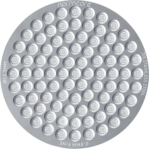 Normcore Pantalla de disco de 2.098 in, 0.031 in de grosor, pantalla de ducha inferior, filtro de metal reutilizable para canasta portafiltros