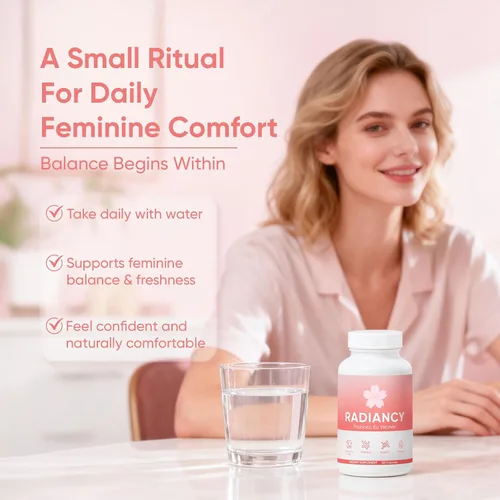 Miniatura 4 de Radiancy Probiótico para Mujeres Salud Vaginal - Sequedad Vaginal y Equilibrio de pH con Cepas de Lactobacillus, Extracto de Flor de Cerezo, Ácido
