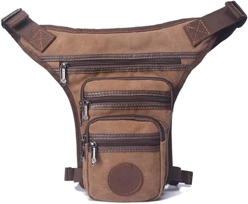 Miniatura 11 de Riñonera de nailon para hombres y mujeres, motocicleta, ciclismo, riñonera para viajes, al aire libre, senderismo, táctica, bolsa cruzada