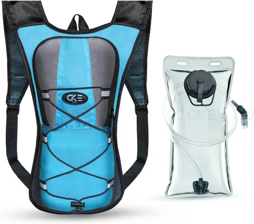 Miniatura 10 de Mochila de Hidratación Paquete de Hidratación Mochila de Agua con Bolsa de Hidratación de 2L (70 onzas) para Hombres Mujeres Niños para Correr