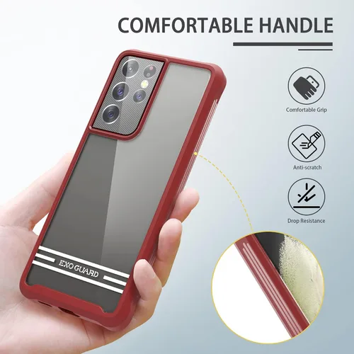 Miniatura 6 de ExoGuard Funda para Samsung Galaxy S21 5G con protector de pantalla, doble capa de protección de cuerpo completo Funda transparente para Samsung S21