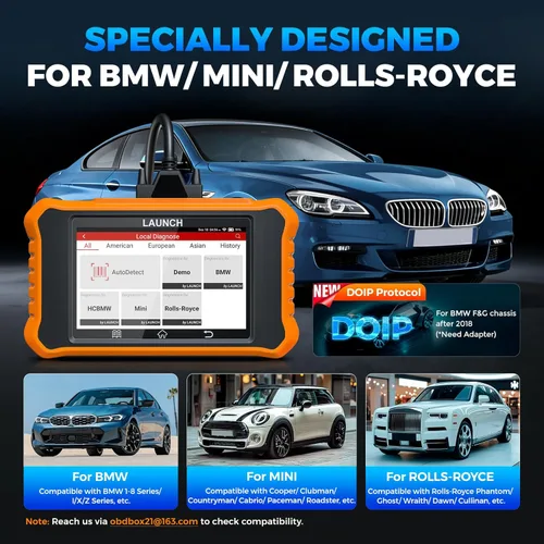 Miniatura 9 de LAUNCH Creader Elite V3.0 para escáner BMW OBD2, herramienta de escaneo bidireccional de sistemas completos 2026, todos los servicios de V3.0 apto