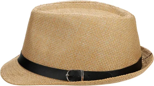 Miniatura 6 de Sombrero de vaquero de paja para hombres y mujeres, sombrero de sol de ala ancha, sombrero de vaquera Panamá con correa para la barbilla, sombrero