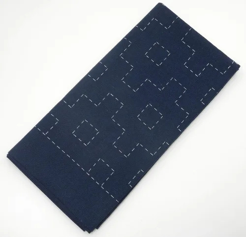 Miniatura 2 de DARUMA Sashiko Sampler - Tela original color azul marino (ángulo recto conectado)