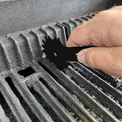 Miniatura 4 de Outset Limpieza de parrilla, raspador universal para parrilla, acero inoxidable con bolsa de almacenamiento