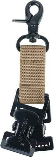 Miniatura 8 de MELOTOUGH Correa de guante de bombero Clip de soporte para guantes de trabajo con gancho giratorio para correa de guante, clip de cocodrilo A-caqui