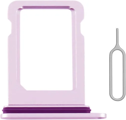 Miniatura 6 de Reemplazo de ranura para bandeja de tarjeta SIM para iPhone 12 (negro) con anillo de goma impermeable y pasador de expulsión