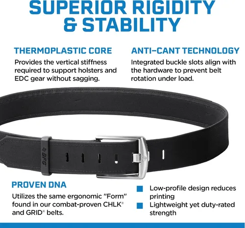 Miniatura 4 de Blue Force Gear FORM Belt – Cinturón CCW y EDC resistente, hebilla extraíble de 1.5