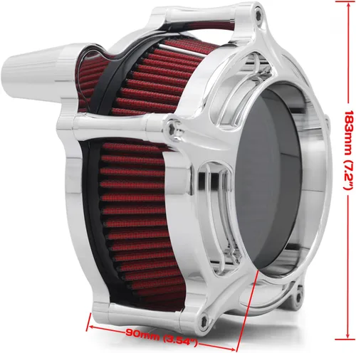 Miniatura 6 de Para filtro limpiador de aire de motocicleta Harley Davidson Sportster Touring Street Glide Road King Electra Dyna Softail entrada de aire