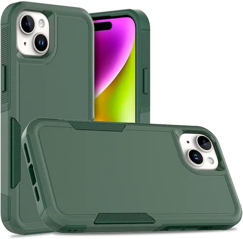 Miniatura 54 de Funda WOGROO para iPhone 8 Plus, iPhone 7 Plus de 5.5 pulgadas, funda protectora para teléfono a prueba de golpes, fuerte y duradera, color negro