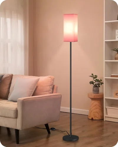 Miniatura 37 de Juego de 2 lámparas de pie para sala de estar, modernas lámparas de pie altas con interruptores de pie, bombilla no incluida, 64.6'', para sala