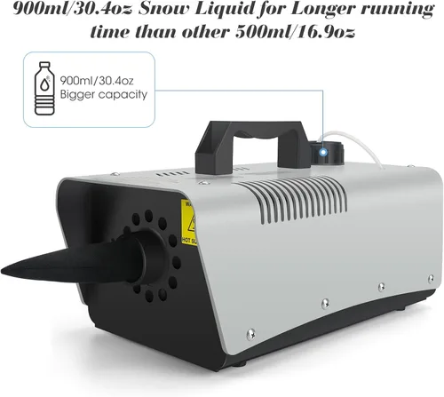 Miniatura 5 de blessny Máquina de nieve de alta velocidad, control remoto con cable, portátil, máquina de copo de nieve artificial de alta calidad para fiestas