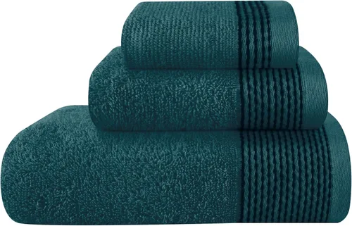 Miniatura 14 de Belizzi Home Juego de 3 toallas de algodón ultra suave, contiene una toalla de baño de 28 x 55 pulgadas, una toalla de mano de 16 x 24 pulgadas y un