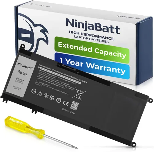 Miniatura 8 de Batería NinjaBatt para Dell WDX0R P69G Inspiron 15/13 5000/7000 Series 5570 5567 7579 5578 5568 7569 5579 5565 7573 7378 5378 7368 5379 5368 7375