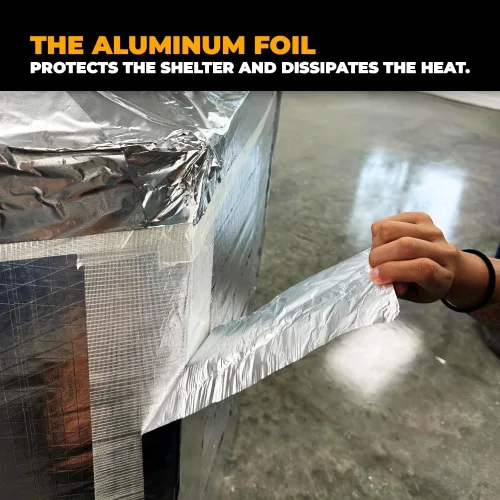 Miniatura 4 de WOD HXT HEXAYURT - Cinta de papel de aluminio de 4 pulgadas de ancho x 50 yardas. Protección térmica de uso general de alta calidad resistente