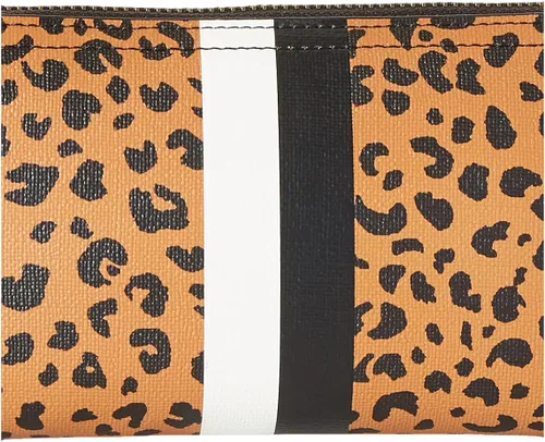 Miniatura 4 de Fossil Logan RFID - Cartera de piel con cierre para mujer con correa de muñeca