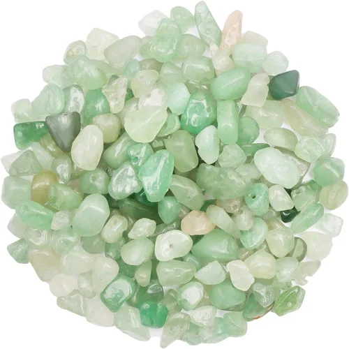 Miniatura 26 de 500 piezas Cuentas de piedra de chip natural, Alabastro 5-8 mm Piedras preciosas irregulares curativas de cristal sueltas con agujero perforado