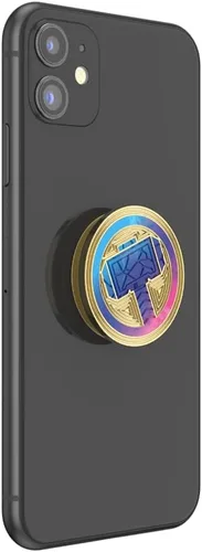Miniatura 3 de PopSockets - Agarre para teléfono con soporte expandible, agarre adhesivo, esmalte - Mighty Thor