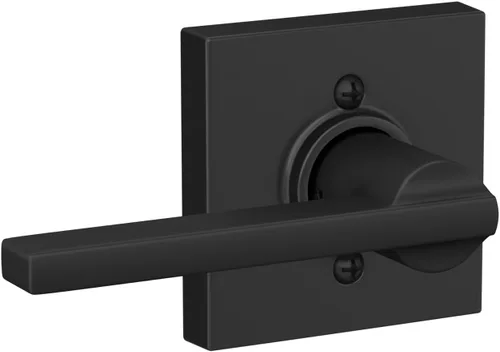 Miniatura 56 de Schlage F10 LAT 626 CEN Latitude - Manilla de puerta con moldura Century, cerradura de paso para pasillo y armario, cromo satinado
