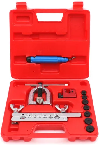 Miniatura 8 de SMT - Kit de herramientas automotrices de 7 troqueles de doble abocardado, tubo de doble llamarada, línea de freno de cobre y kit de herramientas