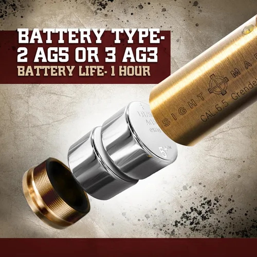 Miniatura 3 de Sightmark Centerfire Boresight con láser rojo 6.5 Grendel