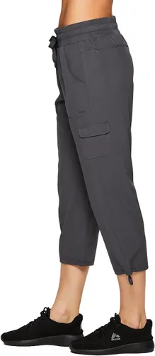 Miniatura 47 de RBX - Pantalón capri deportivo con cordón,ligero, con bolsillos y estilo cargo, para mujer