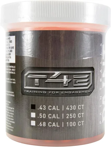 Miniatura 6 de Umarex T4E - Bolas de pintura prémium para pistolas de paintball, naranja, calibre 43, 430