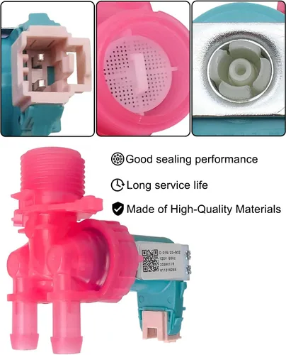 Miniatura 2 de Válvula de entrada de agua para lavadora reemplaza W11316255 W11036928 W11036934 33490439 AP6835736 apto para lavadora Whirlpool Maytag Amana