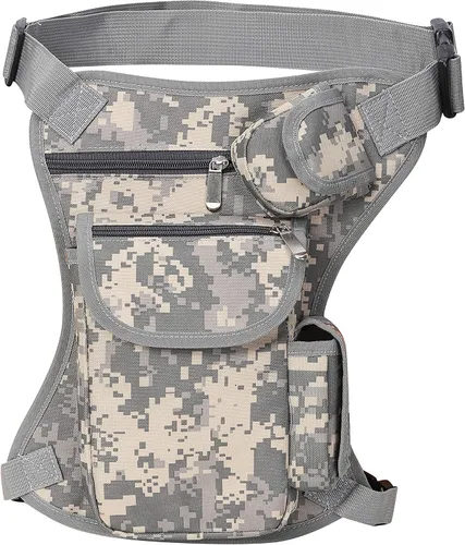 Miniatura 15 de SEALINF Riñonera de lona Riñonera Racing Drop Leg Bag Motocicleta Bolsa al aire libre