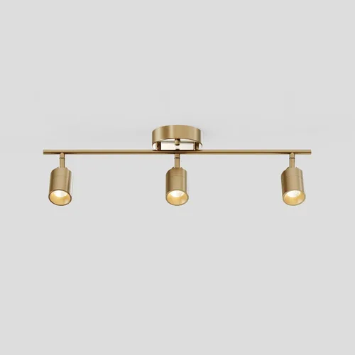 Miniatura 12 de Shura - Luz de pista blanca de 2 luces con cabezales ajustables, bombillas LED integradas, kit de iluminación de riel de 15 pulgadas, luz de techo