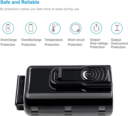 Miniatura 2 de Bonacell Paquete de 2 baterías de repuesto de iones de litio de 7.4 V 3500 mAh compatibles con baterías Paslode 902654 902600 916000 902400 B20543