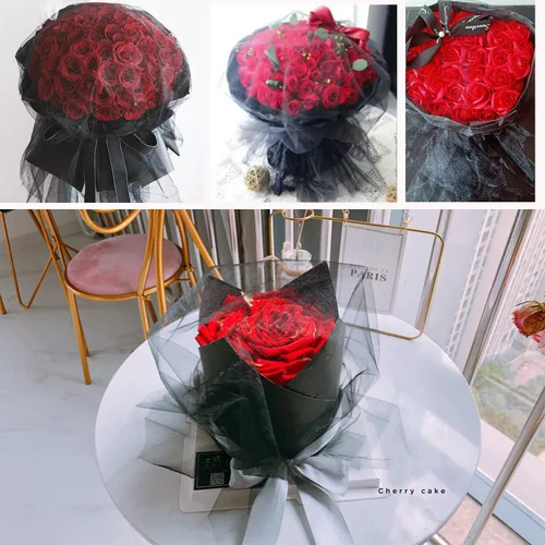 Miniatura 3 de Cortinas de telón de fondo de tul de organza de cristal para bodas, baby shower, fiesta de cumpleaños, decoración de eventos, 19 pulgadas x 30 Negro