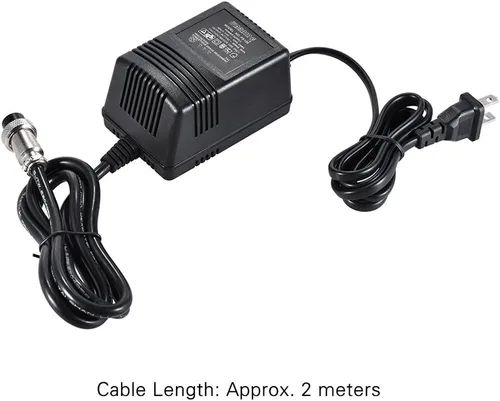 Miniatura 3 de 17V 600mA Mezclador de consola mezcladora Fuente de alimentación Adaptador de CA Conector de 3 pines Fuente de alimentación Pedalboard Entrada 110V