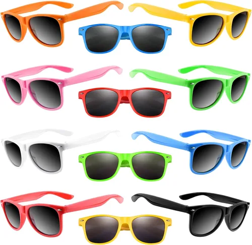 Miniatura 50 de TUPARKA Paquete de 20 lentes de sol para niños a granel para fiestas de verano en la piscina, fiestas de cumpleaños, bolsas de golosinas, color verde