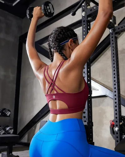 Miniatura 149 de Brasieres deportivos para mujer, con relleno, tipo camiseta sin mangas, sexis, con espalda cruzada, de alto impacto, largos, ideales para practicar
