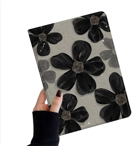 Miniatura 9 de kaidisen Funda de flores compatible con iPad de 9.7 pulgadas, 6ª y 5ª generación, iPad Air/Air 2, diseño de flores, ilustración floral con soporte