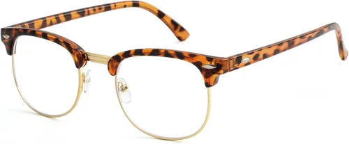 Miniatura 7 de Lentes de bloqueo de luz azul para mujeres y hombres, clásicos, semi sin montura, falsos nerd anti rayos azules para computadora