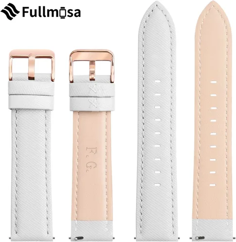 Miniatura 7 de Fullmosa Correa de reloj de cuero genuino de 0.551 in, 0.630 in, 0.709 in, 0.787 in, 0.866 in, 0.945 in, correa de liberación rápida para hombres