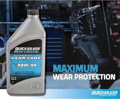 Miniatura 5 de Quicksilver de Mercury Marine Lubricante para marchas premium 80W-90, para motor marino, 32 onzas.