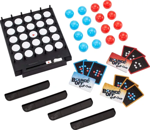 Miniatura 2 de Mattel Games Juego de fiesta desplegable de rebote para niños, adultos y noche familiar, rebote rápido o pelotas van volando para 1-4 jugadores