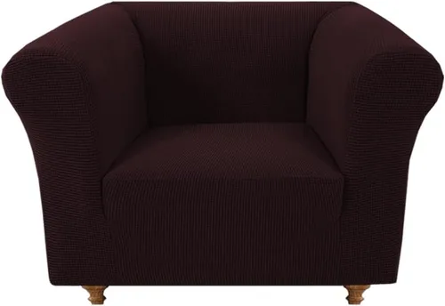 Miniatura 22 de Funda elástica Chesterfield para sofá, funda de tela jacquard para sofá biplaza de 2 cojines, protector de muebles antideslizante resistente a