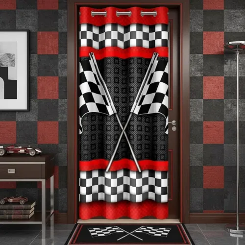 Miniatura 43 de Castle Fairy Cortina con estampado de piel de vaca para jóvenes adultos, diseño abstracto de piel de vaca blanca y granate, cortina opaca