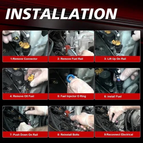 Miniatura 7 de 5037479AC Juego de 8 Inyectores de Combustible Hemi 5.7L V8 Compatible con Ram 1500 2009-2018, Ram 2500 2009-2017, Dodge Charger 2010-2016 2018