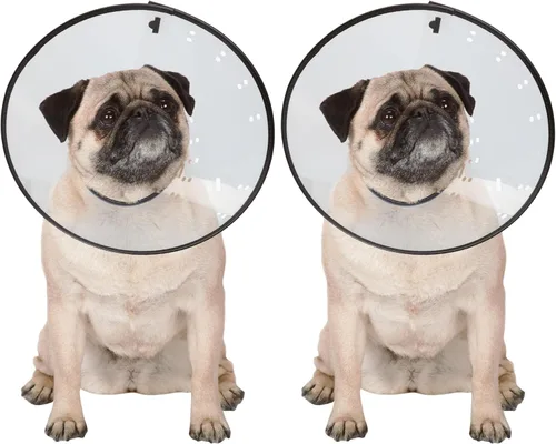 Miniatura 8 de Collares isabelinos — Collares de plástico duraderos que evitan que las mascotas laman las zonas heridas – XS, transparente