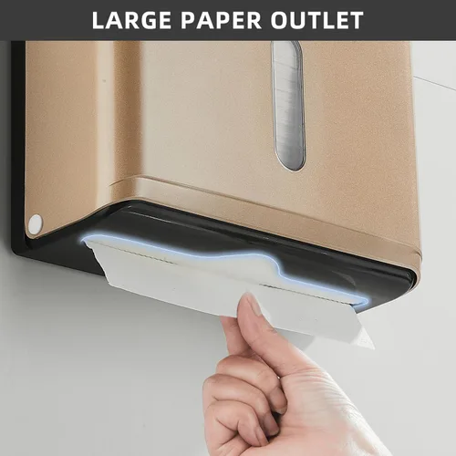 Miniatura 4 de Dispensadores de toallas de papel para montaje en pared: soporte para toallas de papel multidobladas en Z, instalación sin perforación, dispensador