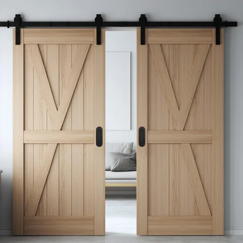 Miniatura 4 de Malimali Tirador de puerta ovalado negro de 6 pulgadas, tiradores de acero inoxidable para armario, manijas de puerta corrediza de granero