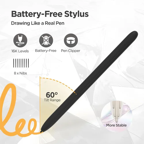 Miniatura 7 de UGEE Q6 - Tableta de dibujo de 6.5 x 4 pulgadas para teléfono Android con 6 teclas de acceso rápido, tableta gráfica, modo de dibujo ajustable