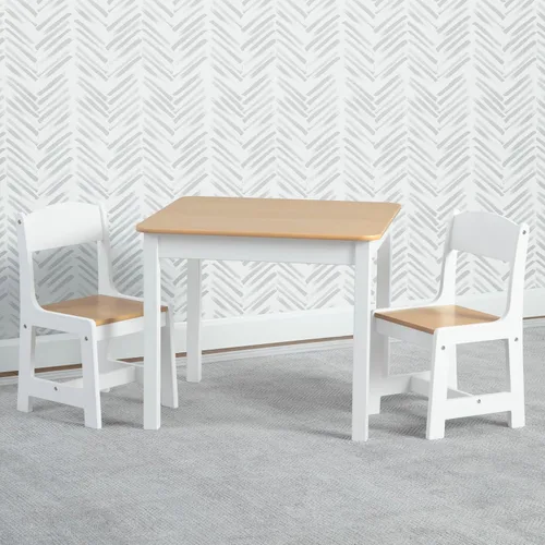 Miniatura 2 de Delta Children - Juego de mesa y sillas MySize de madera para niños (2 sillas incluidas) - Ideal para manualidades, hora de la merienda, educación