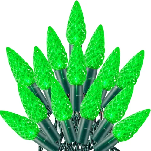 Miniatura 11 de TW SHINE C6 - Guirnalda de luces de Navidad, 200 LED de 66 pies, 8 modos, impermeable, conectable, color blanco
